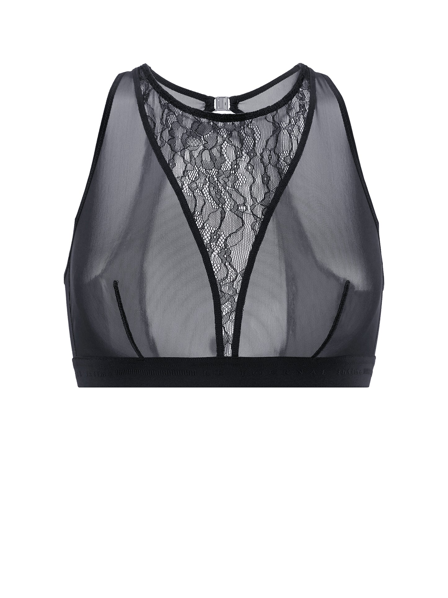 SERENA Bralette — Lace Halter Silhouette