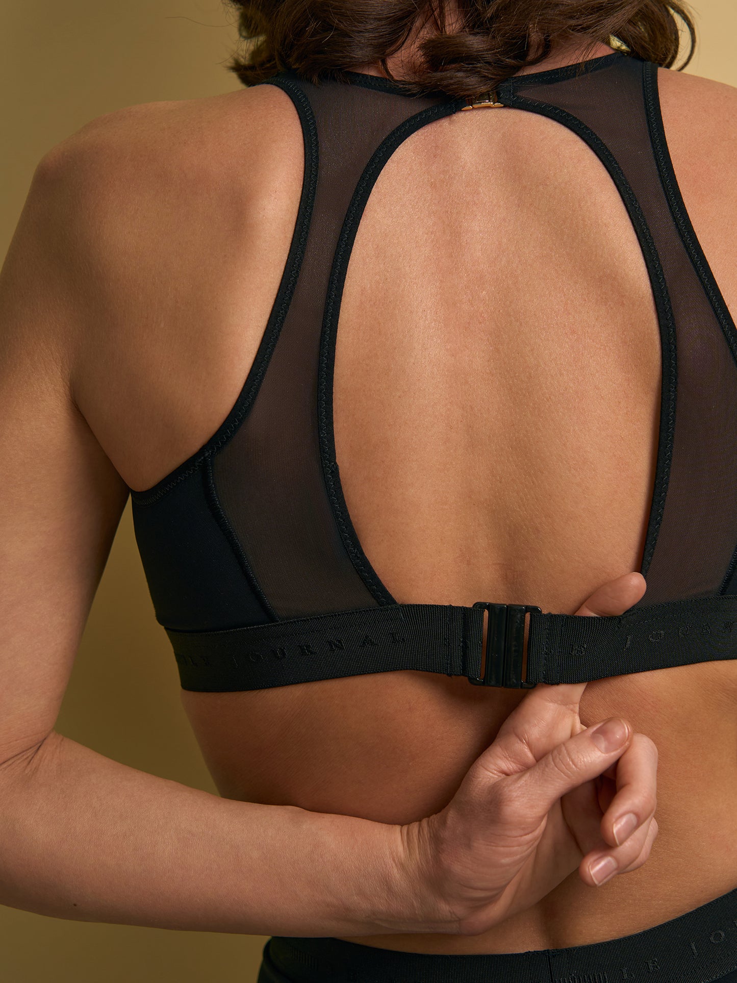 SERENA Bralette — Lace Halter Silhouette