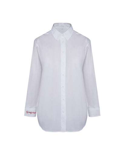 The shirt with embroidery